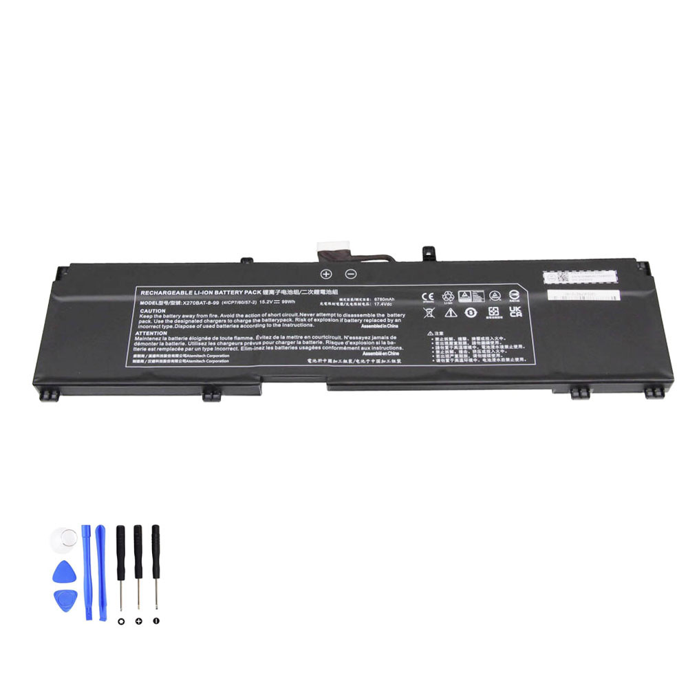 99Wh Clevo X270BAT-8-99 Akku