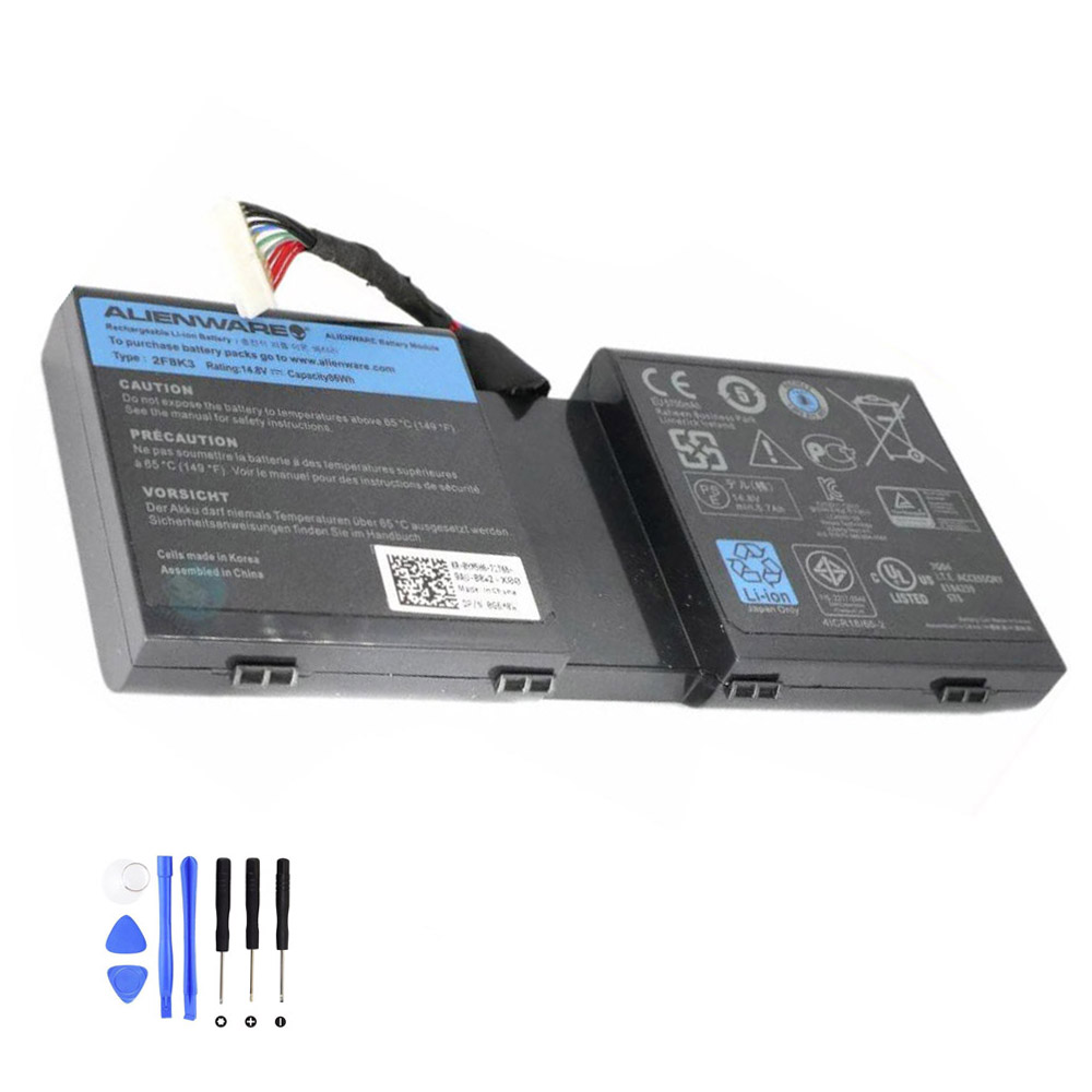 86Wh Dell 2F8K3 Akku