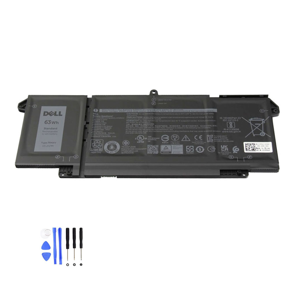 63Wh Dell 7FMXV Akku