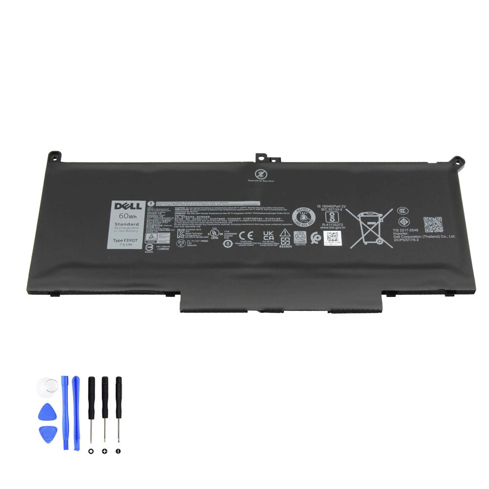 60Wh Dell F3YGT Akku