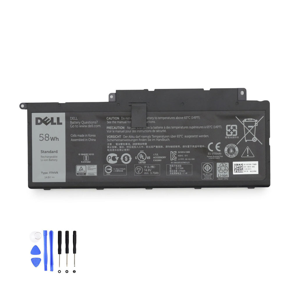 58Wh Dell F7HVR Akku