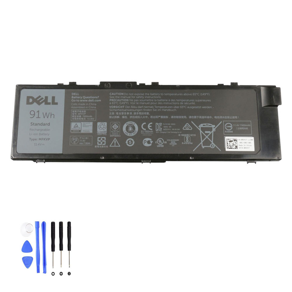 91Wh Dell MFKVP Akku