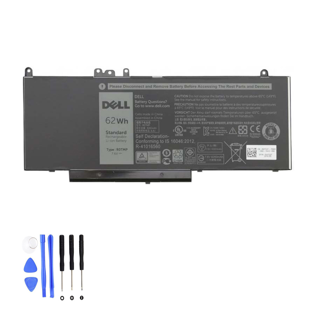 62Wh Dell R0TMP Akku