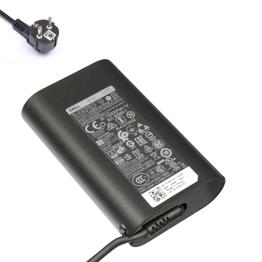 19.5V 2.31A 45W Dell 4.5mm 3.0mm Curved Netzteil Ladegerät