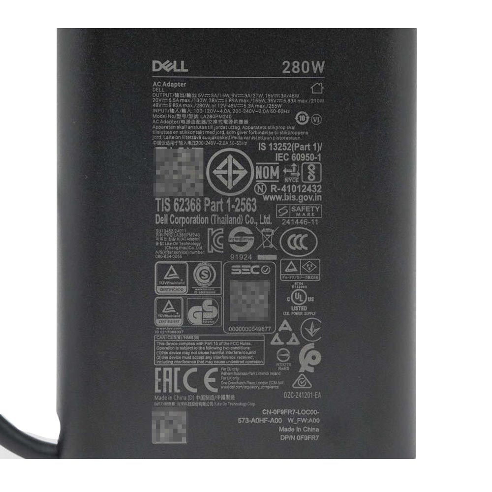 48V 5.83A 280W Dell USB-C GaN Netzteil Ladegerät – Bild 5