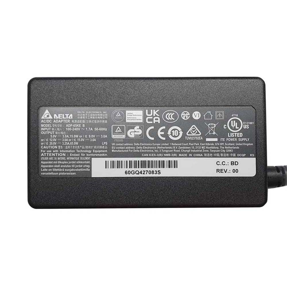 20V 3.25A 65W Delta USB-C Netzteil Ladegerät – Bild 2