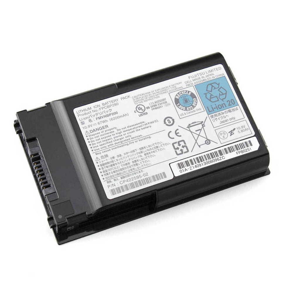 67Wh Fujitsu FMVNBP200 Akku