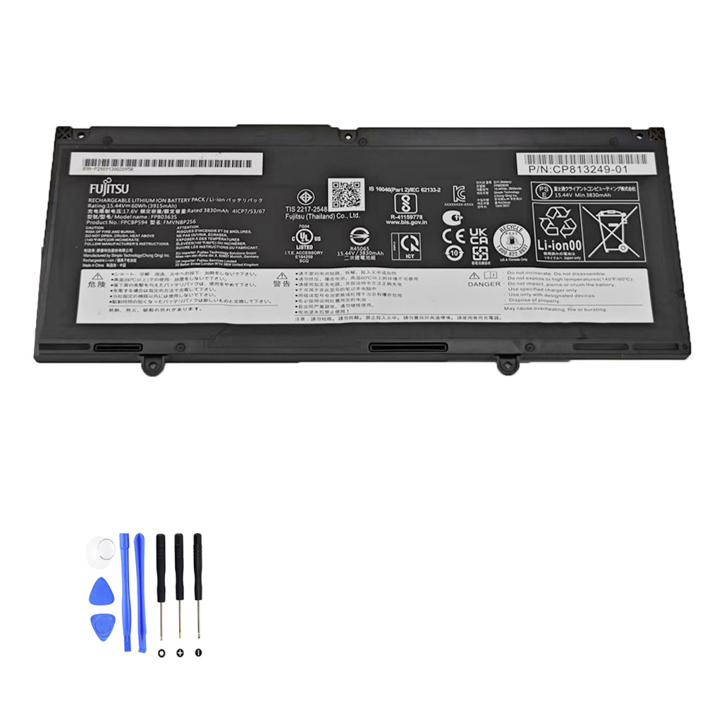 60Wh Fujitsu FMVNBP256 Akku
