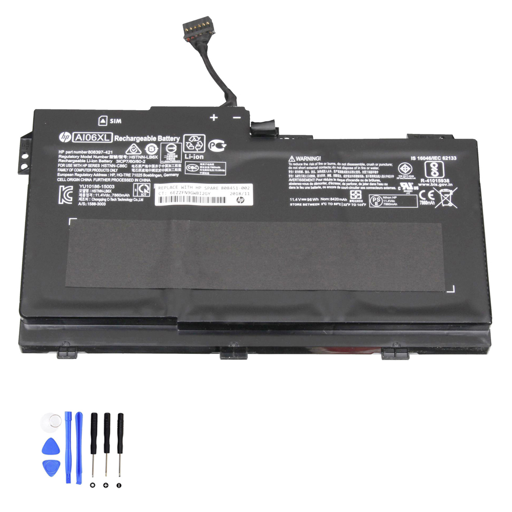 96Wh HP ZBook 17 G3 AI06XL Akku