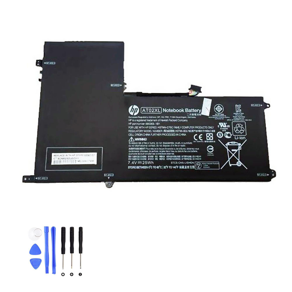 25Wh HP AT02XL Akku