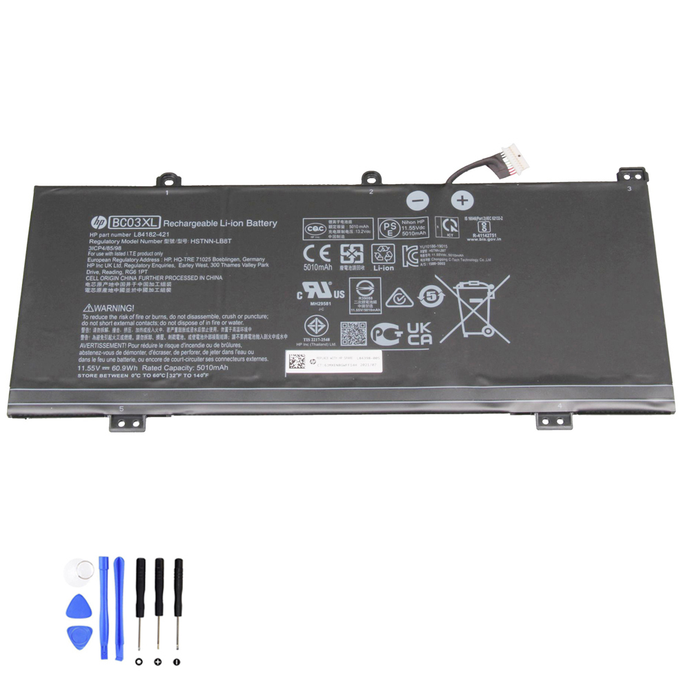 60.9Wh HP BC03XL Akku