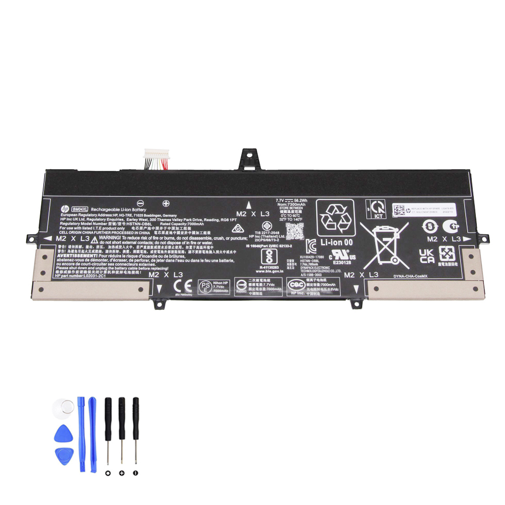 56Wh HP EliteBook x360 1030 G3 G4 BM04XL Akku