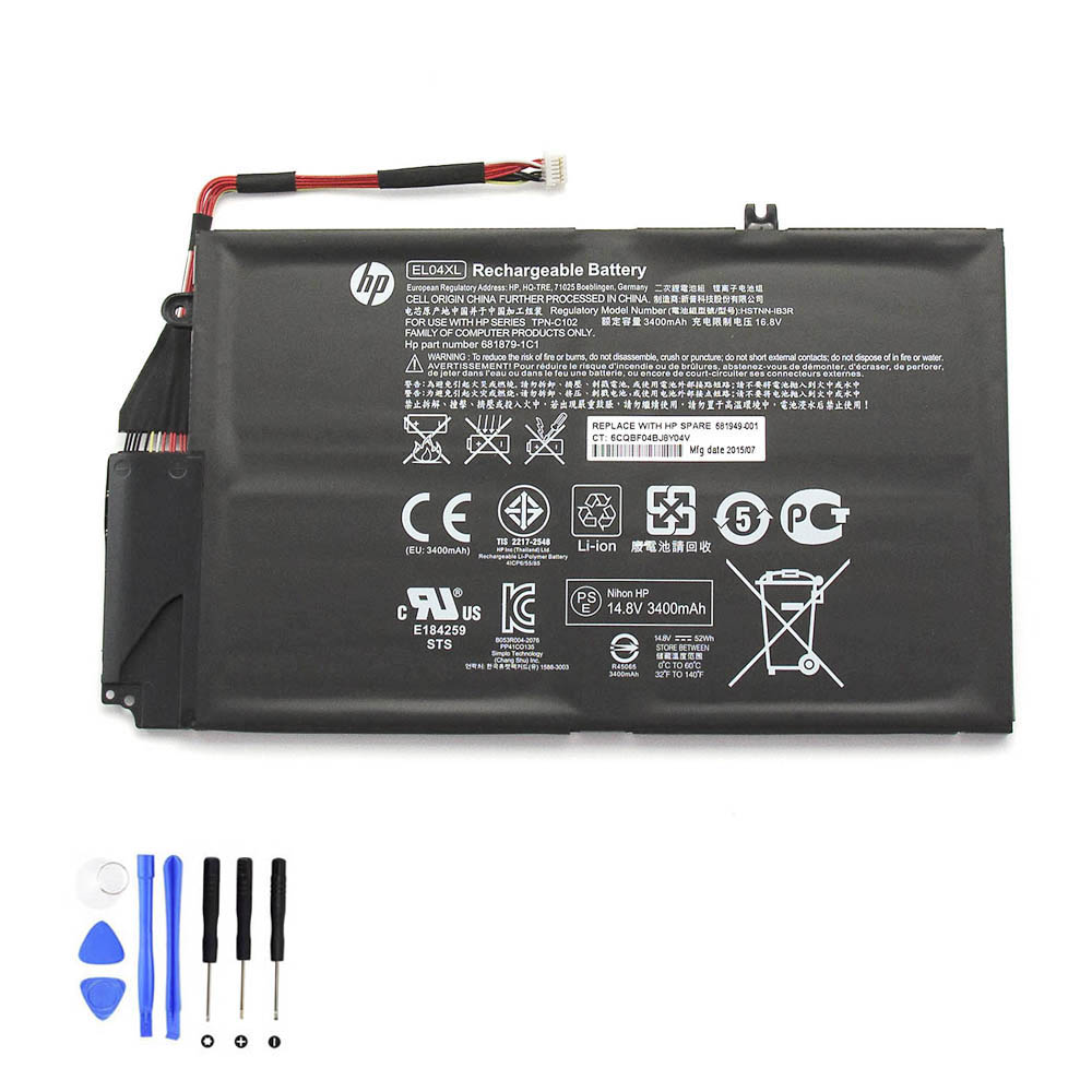 52Wh HP EL04XL Akku