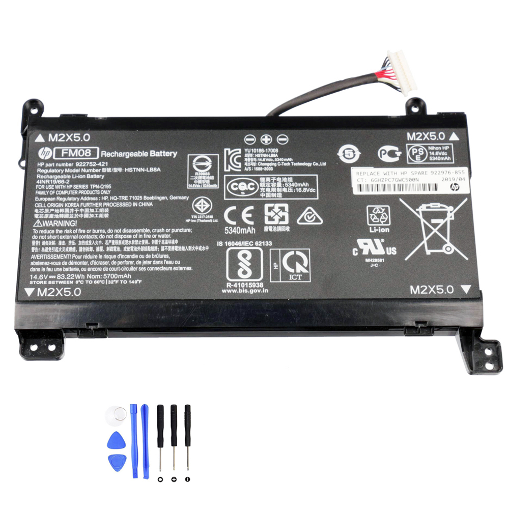 83.22Wh HP FM08 12Pin Akku