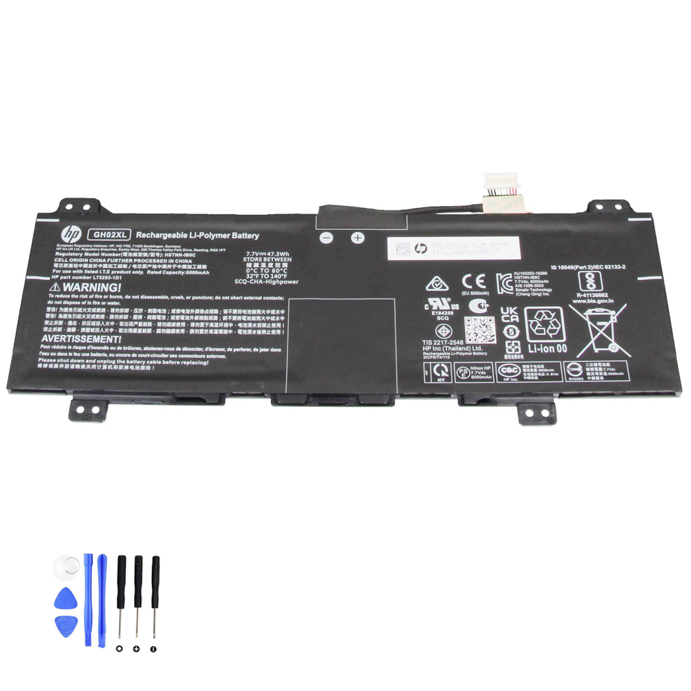 47.31Wh HP GH02XL Akku