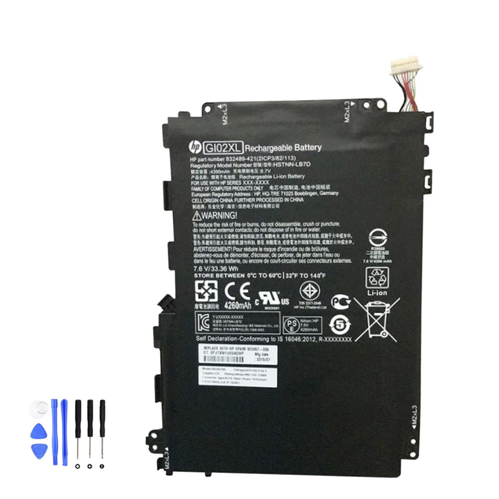 33.36Wh HP GI02XL Akku