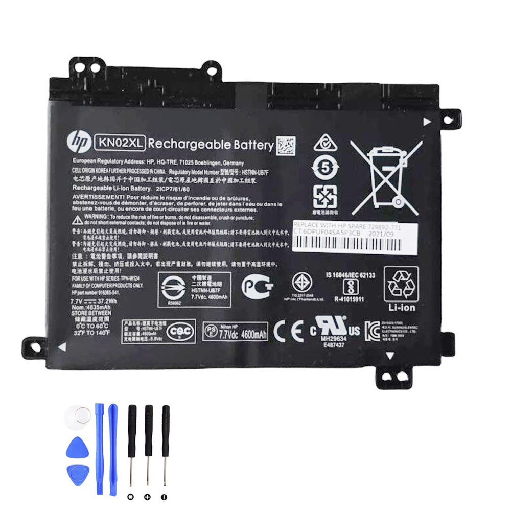 37.2Wh HP KN02XL Akku