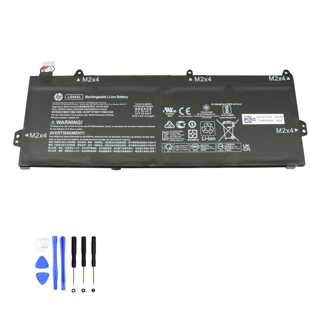 68Wh HP LG04XL Akku
