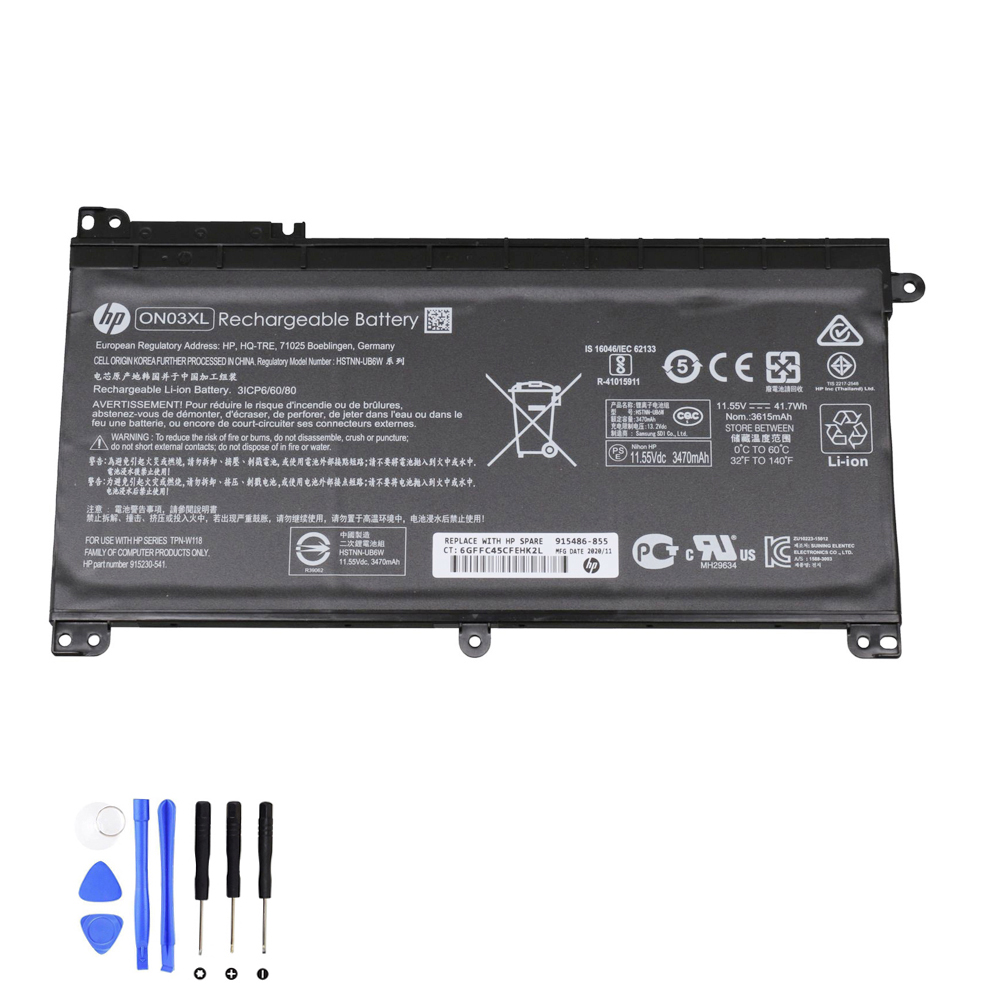 41.7Wh HP ON03XL Akku