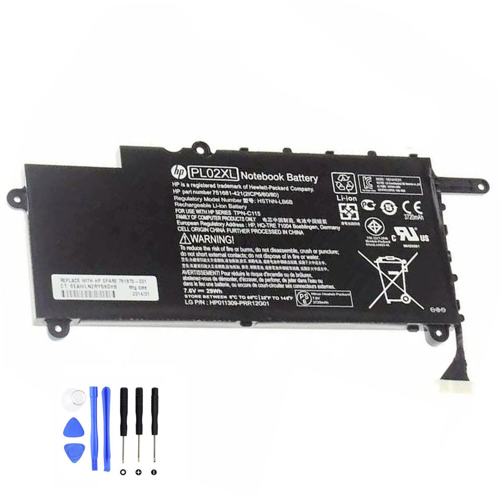 29Wh HP PL02XL Akku