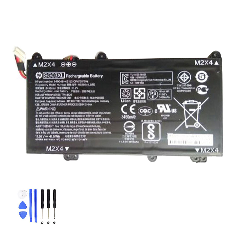 61.6Wh HP SG03XL Akku