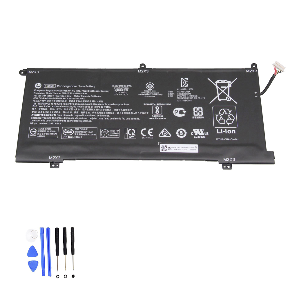 60.9Wh HP SY03XL Akku