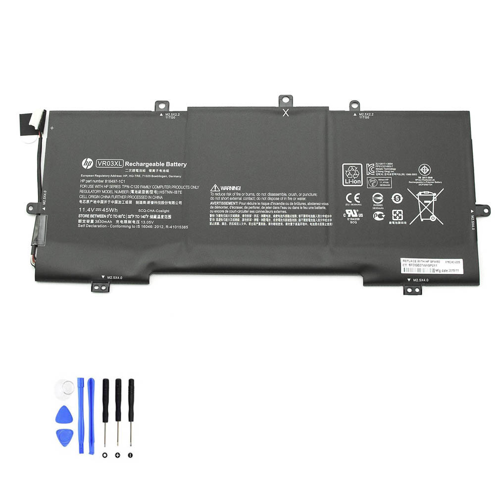 45Wh HP VR03XL Akku