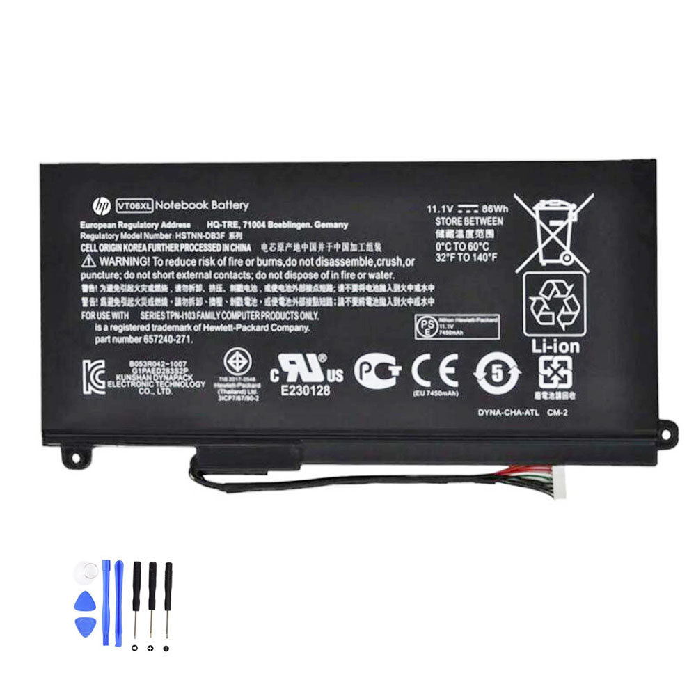 86Wh HP VT06XL Akku