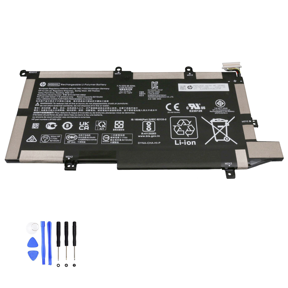 66.52Wh HP WS04XL Akku