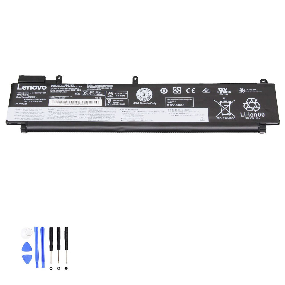 24Wh Lenovo 00HW022 Akku