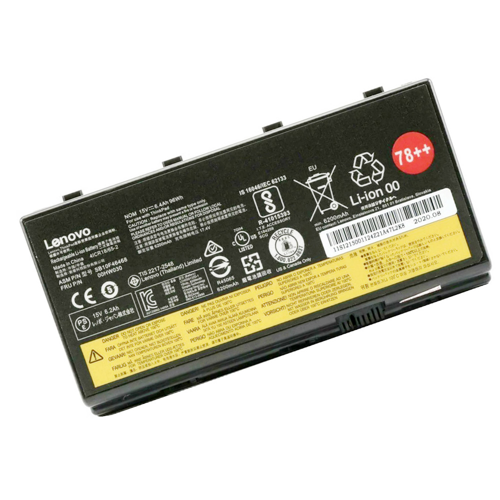 96Wh Lenovo 00HW030 Akku