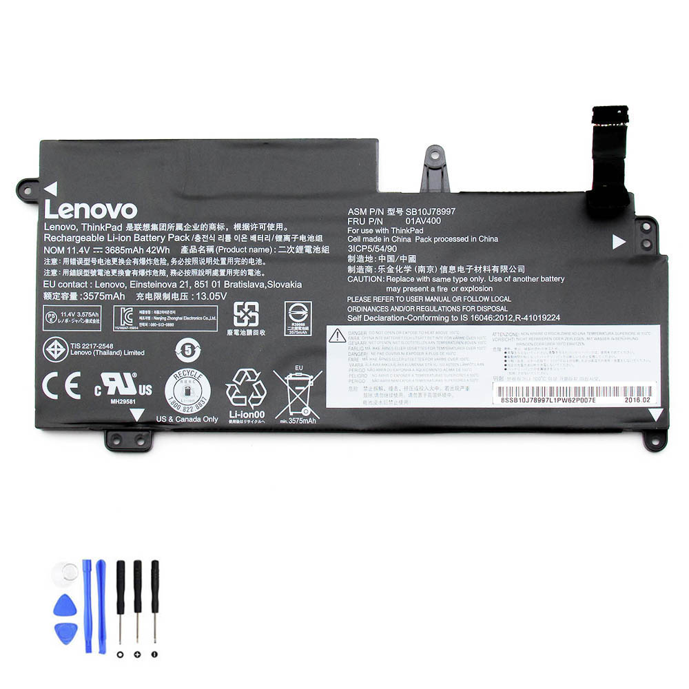 42Wh Lenovo 01AV400 Akku