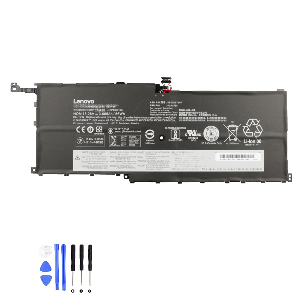 52Wh Lenovo 01AV458 Akku