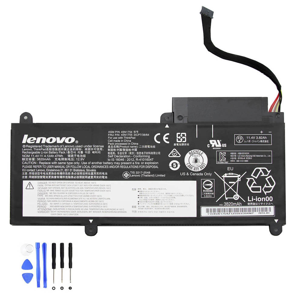 47Wh Lenovo 45N1754 Akku