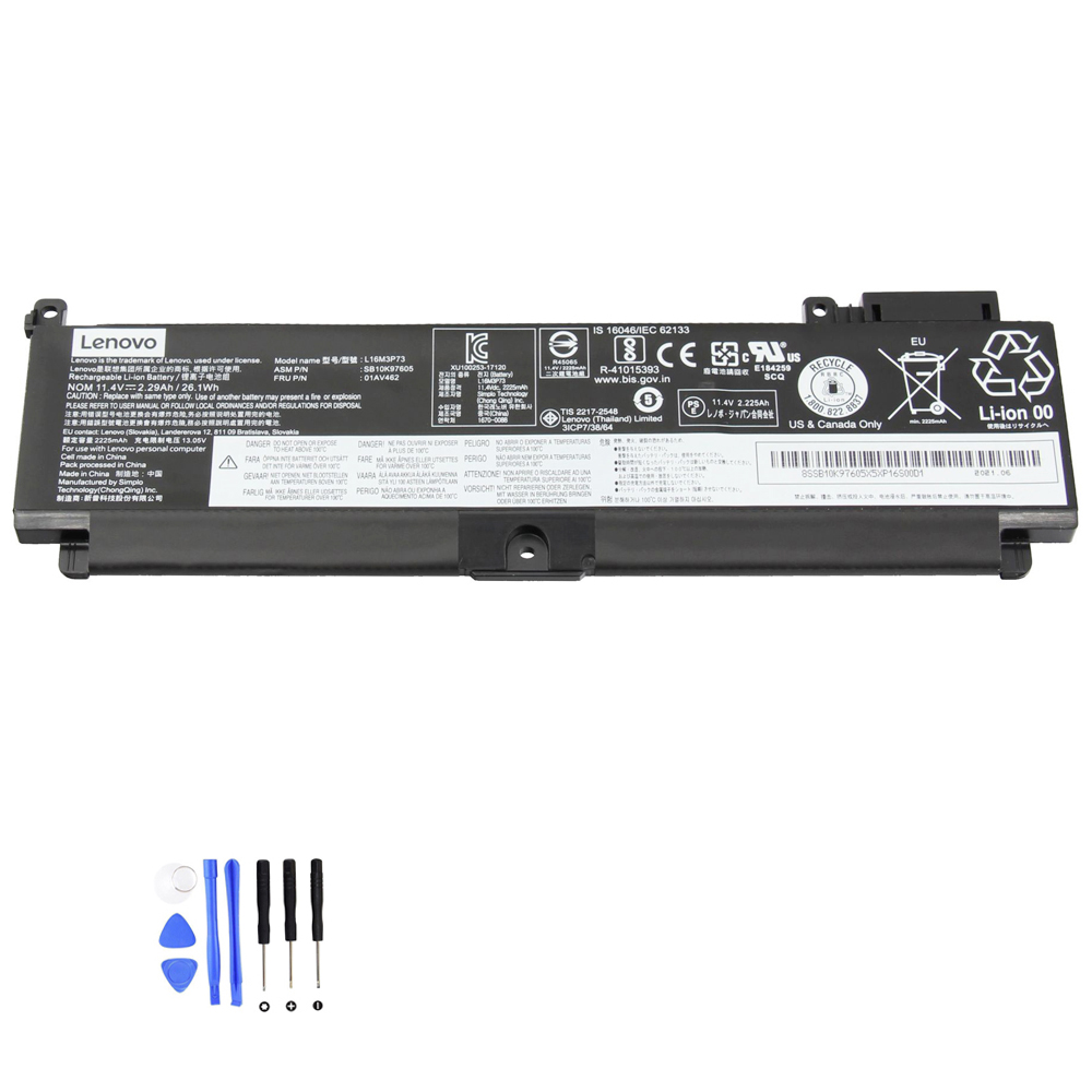 26.1Wh Lenovo L16M3P73 Akku