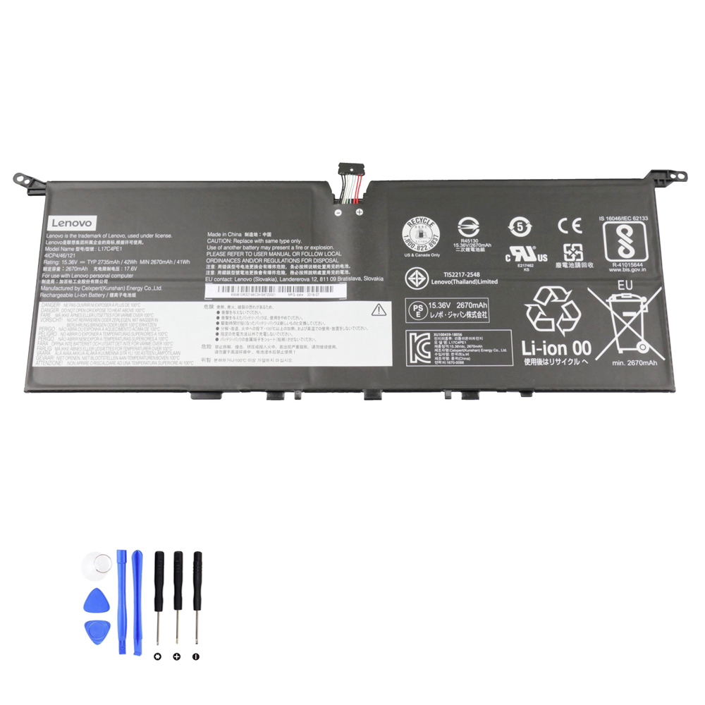 42Wh Lenovo L17C4PE1 Akku