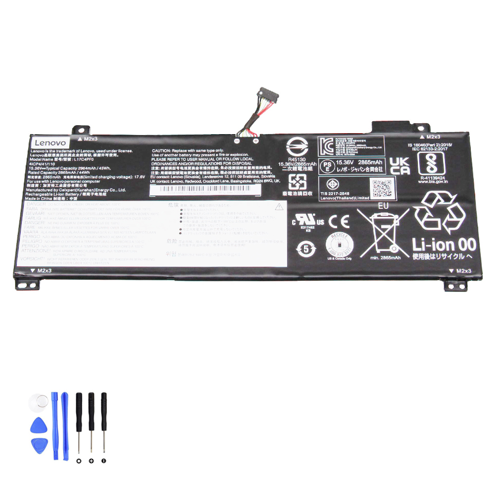 45Wh Lenovo L17C4PF0 Akku