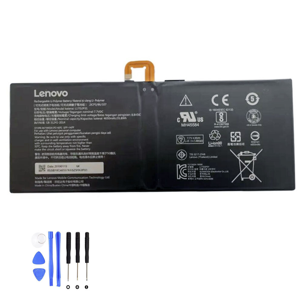 35.8Wh Lenovo L17D2P31 Akku