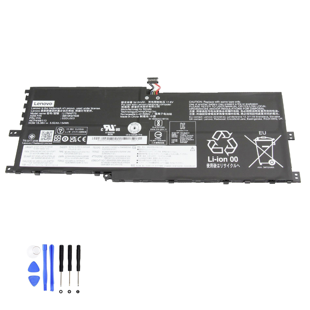 54Wh Lenovo L17M4P73 Akku