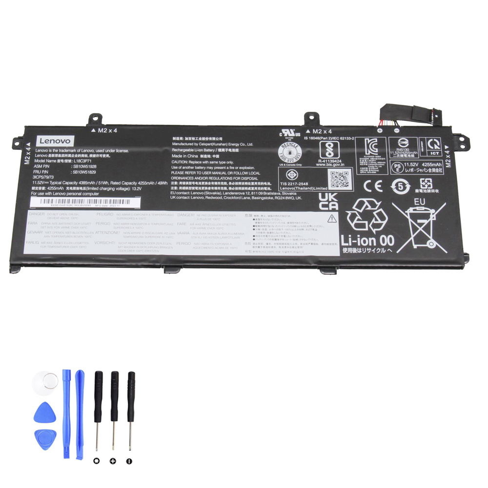51Wh Lenovo L18C3P71 Akku