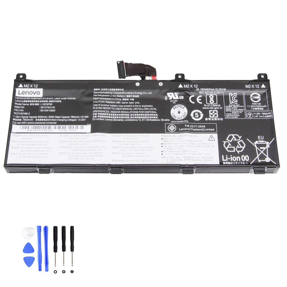90Wh Lenovo L18C6P90 Akku