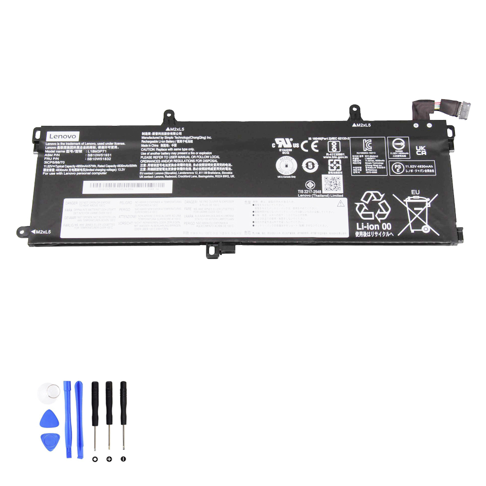 57Wh Lenovo L18M3P71 Akku