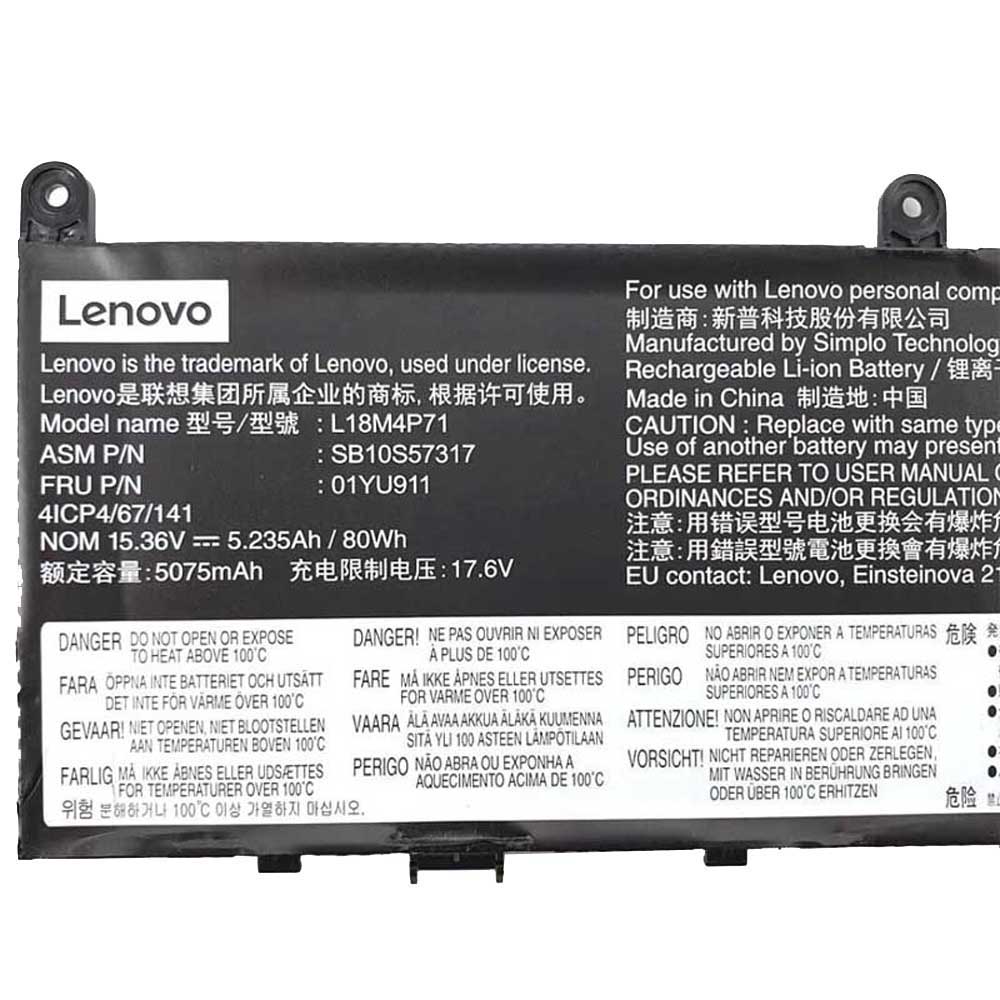 80Wh Lenovo L18M4P71 Akku – Bild 2