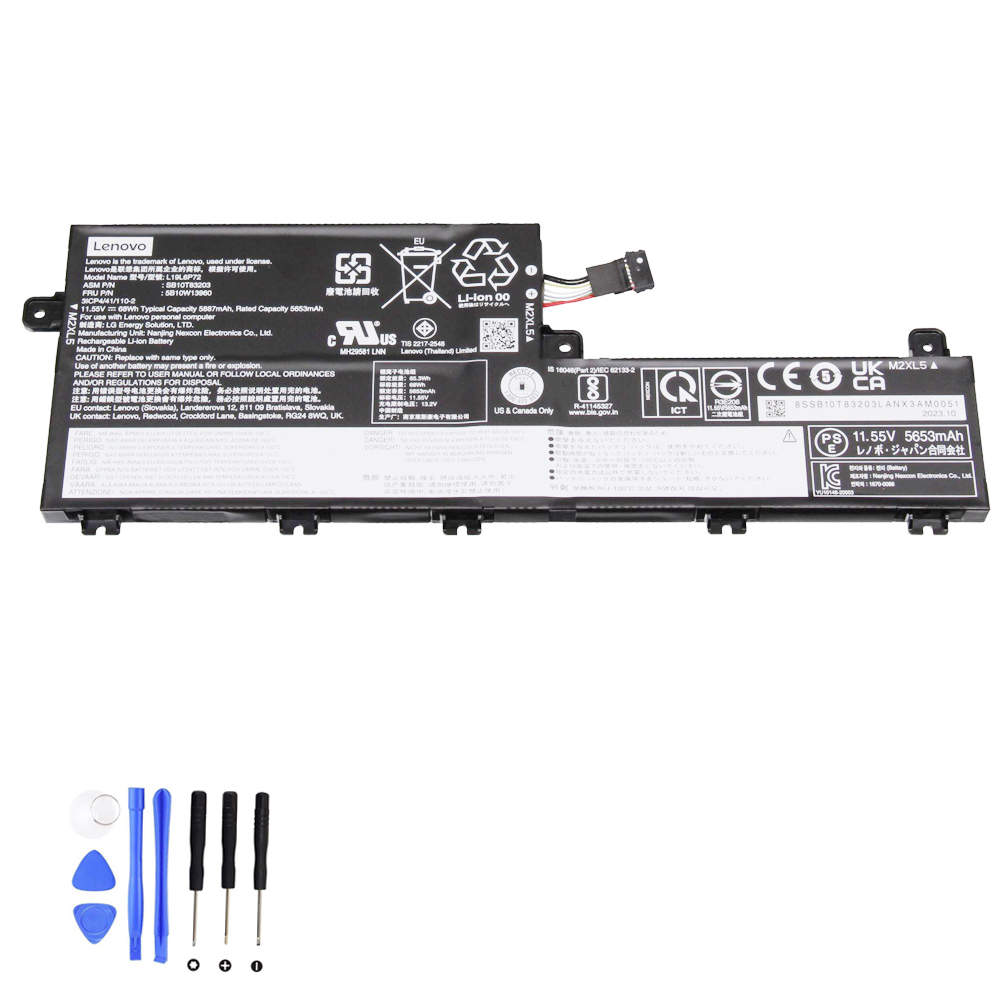 68Wh Lenovo L19L6P72 Akku