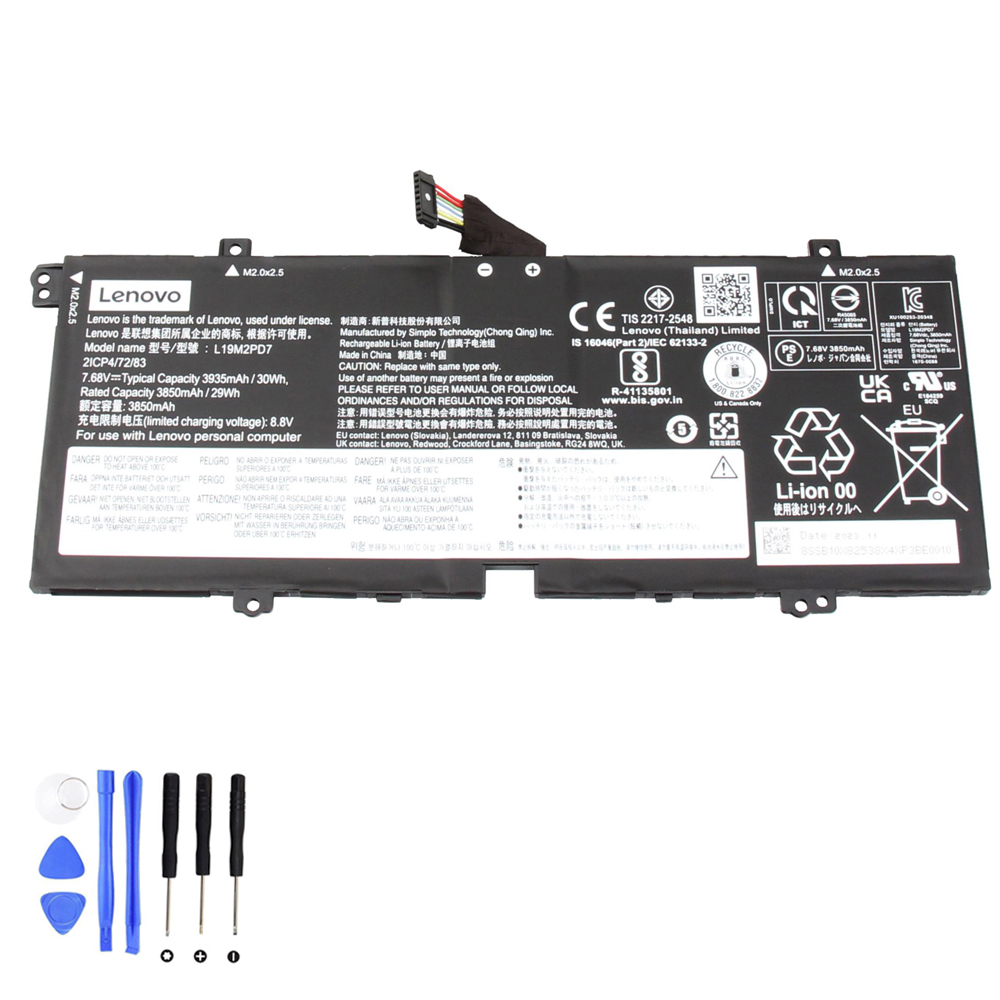 30Wh Lenovo L19M2PD7 Akku