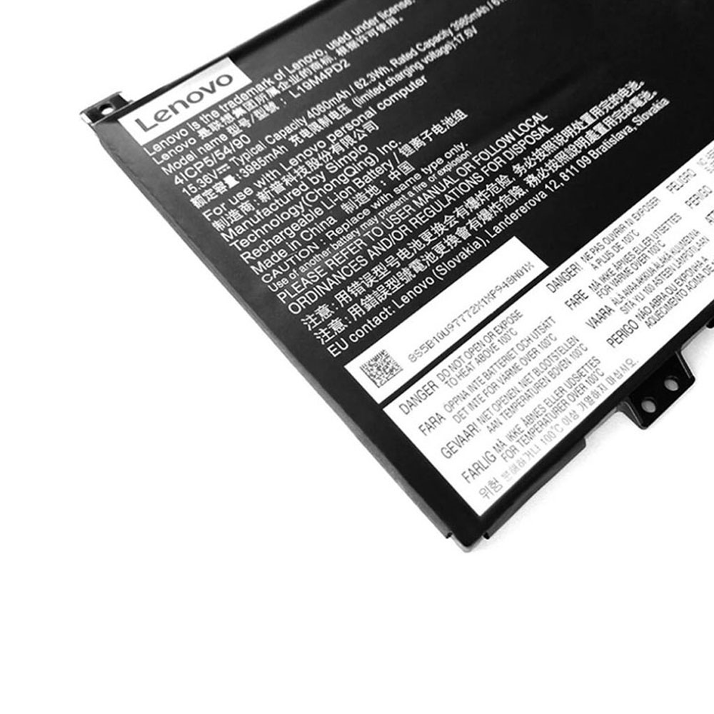 62.3Wh Lenovo L19M4PD2 Akku – Bild 2