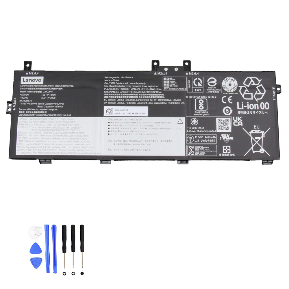 52.8Wh Lenovo L20C3P71 Akku