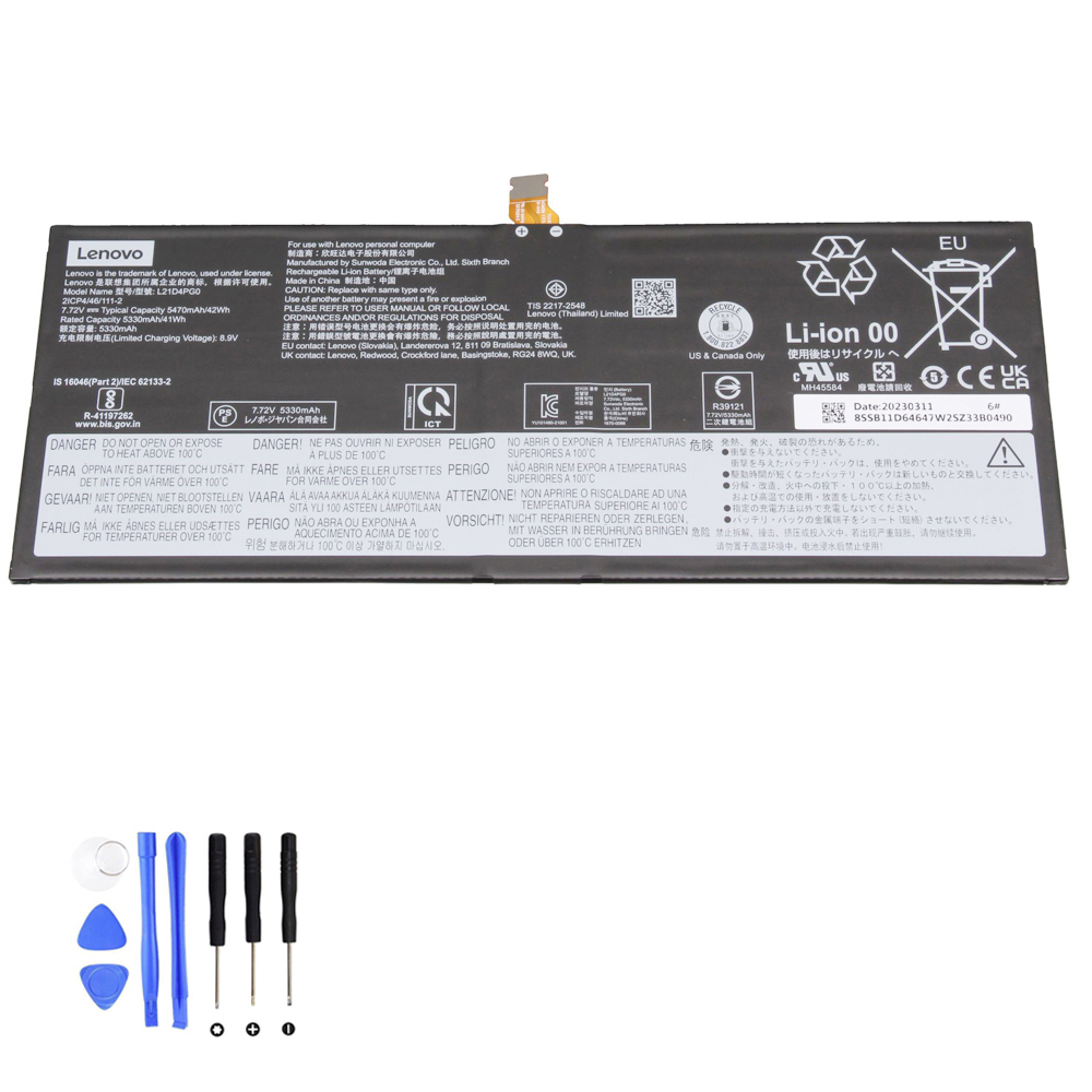 42Wh Lenovo L21D4PG0 Akku