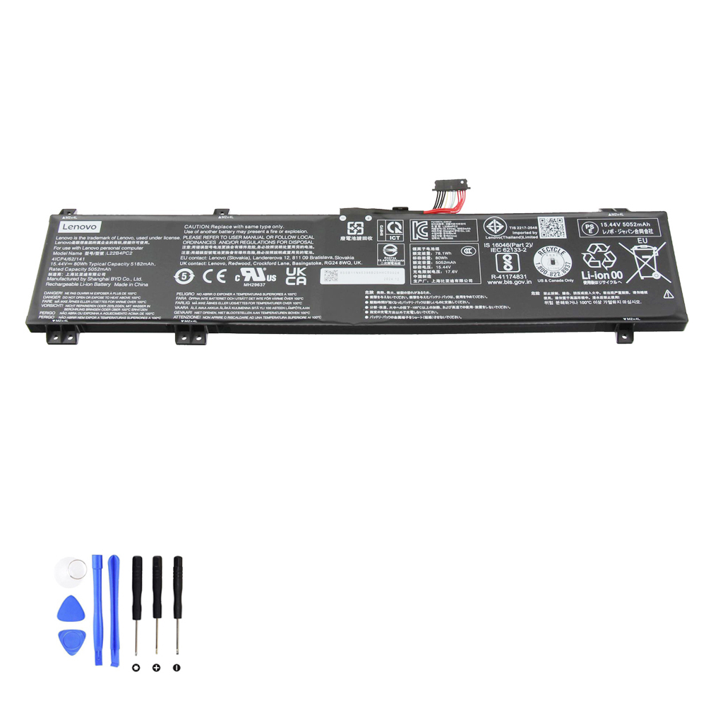 80Wh Lenovo L22B4PC2 Akku