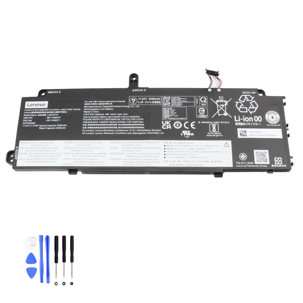 41Wh Lenovo L22C3P74 Akku